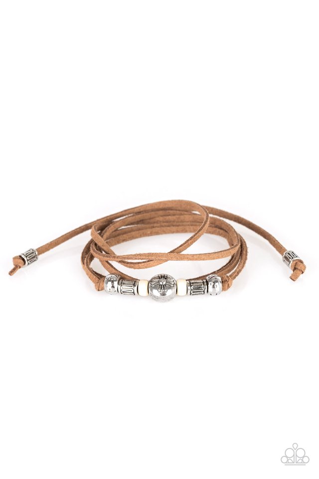 Find Your Way - White - Paparazzi Bracelet Image