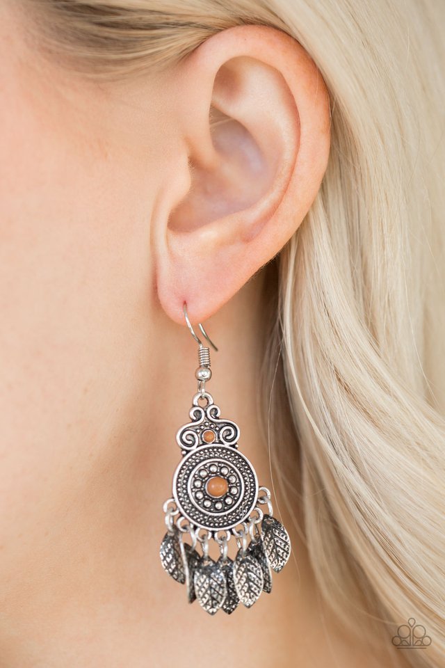 Lower East WILDSIDE - Brown - Paparazzi Earring Image