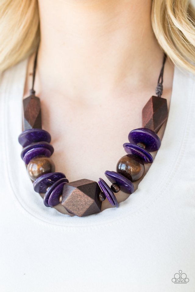 Pacific Paradise - Purple - Paparazzi Necklace Image