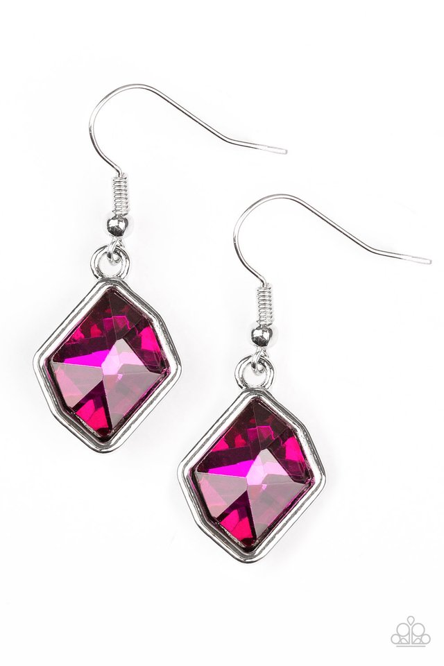 Glow It Up - Pink - Paparazzi Earring Image