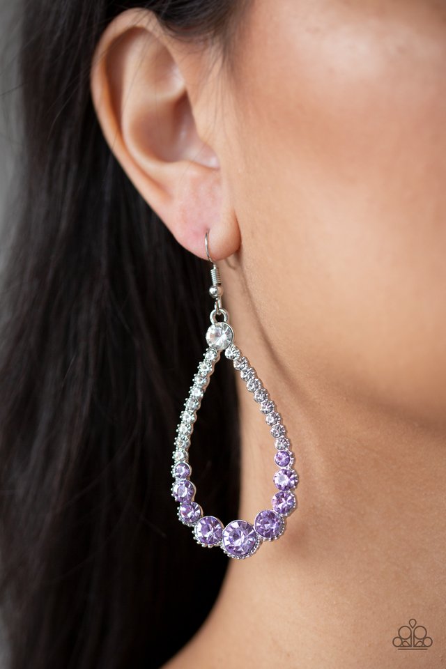 Token Twinkle - Purple - Paparazzi Earring Image