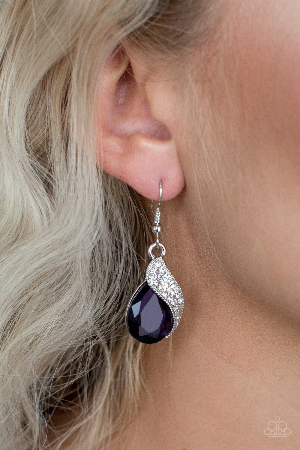 Paparazzi Earring ~ Easy Elegance - Purple