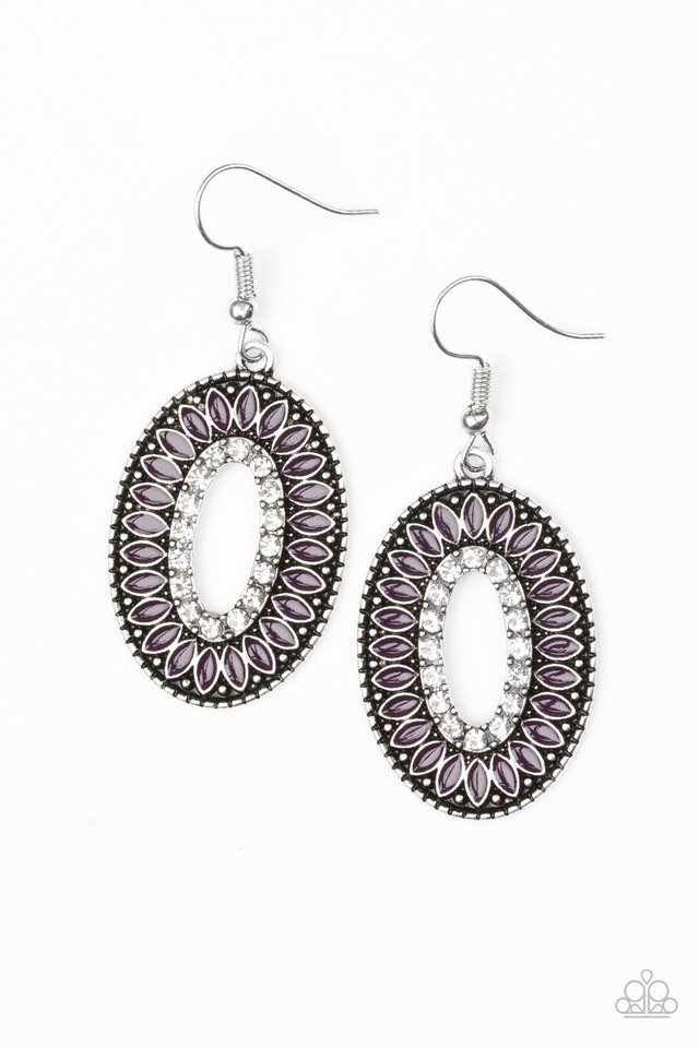 Fishing For Fabulous - Purple - Paparazzi Earring Image