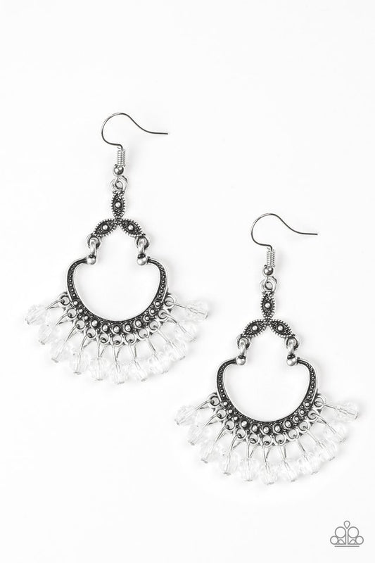 Babe Alert - White - Paparazzi Earring Image