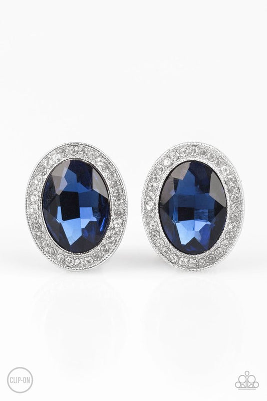 Only FAME In Town - Blue - Paparazzi Earring Image