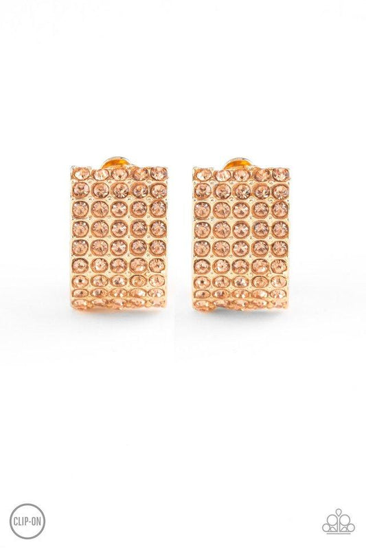 Paparazzi Earring ~ Hollywood Hotshot - Gold