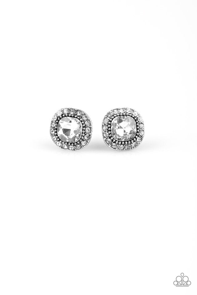 Paparazzi Earring ~ Latest Luxury - White
