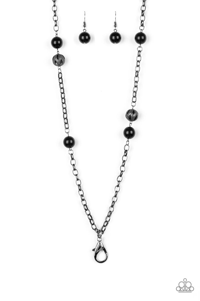 Fashion Fad- Black - Paparazzi Necklace Image