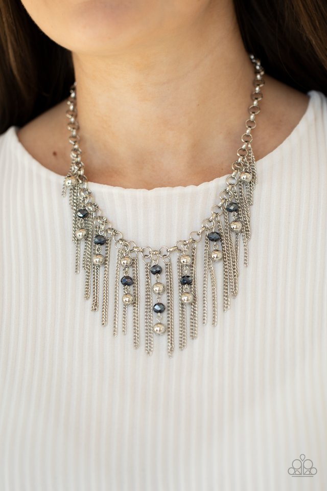 Ever Rebellious - Blue - Paparazzi Necklace Image