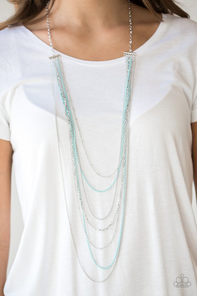 Paparazzi Necklace ~Radical Rainbows - Blue