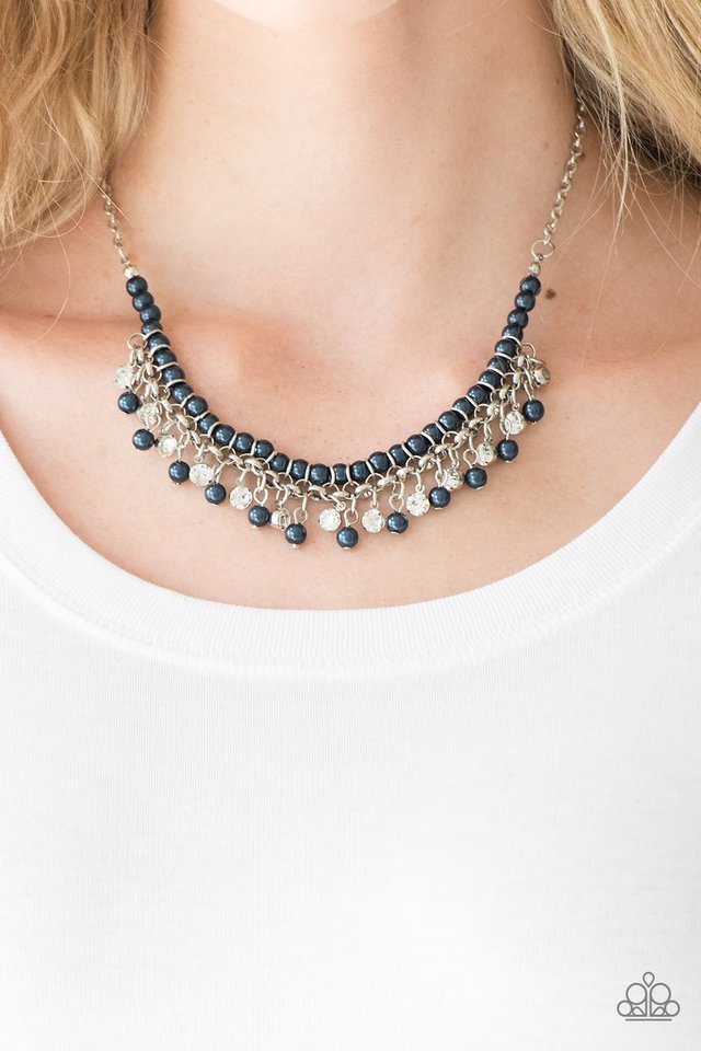 A Touch of CLASSY - Blue - Paparazzi Necklace Image