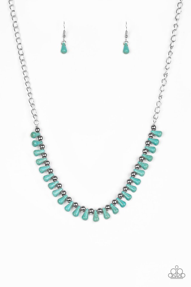 Extinct Species - Blue - Paparazzi Necklace Image
