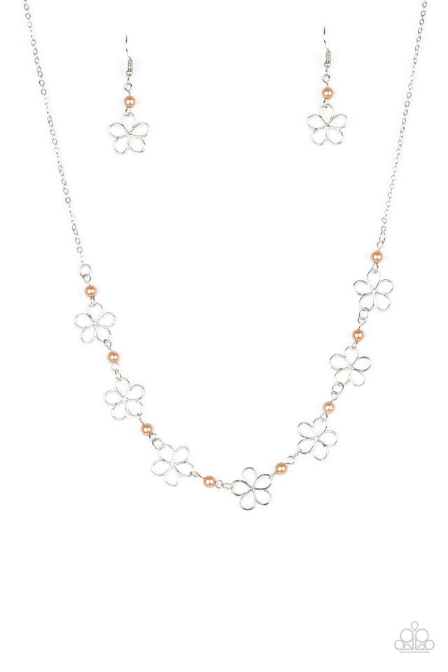 Always Abloom - Brown - Paparazzi Necklace Image