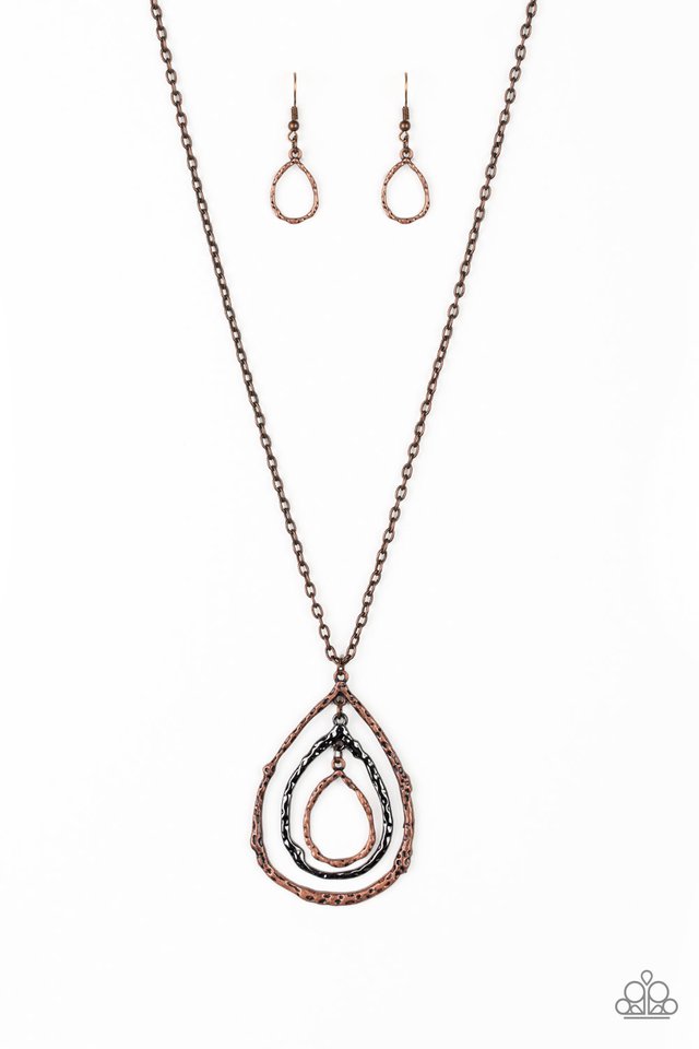 Going For Grit - Copper - Paparazzi Necklace Image