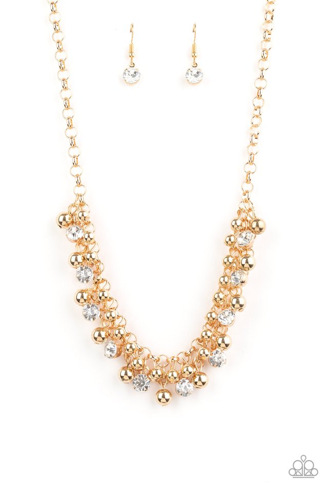 Wall Street Winner - Gold - Paparazzi Necklace Image