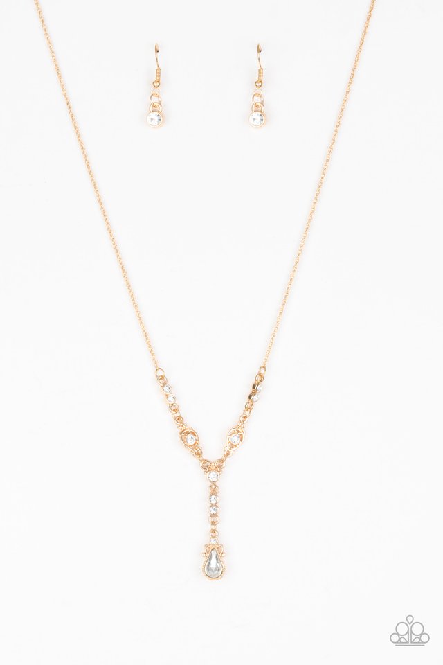 Diva Dazzle - Gold - Paparazzi Necklace Image