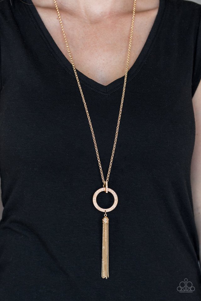 Straight To The Top - Gold - Paparazzi Necklace Image