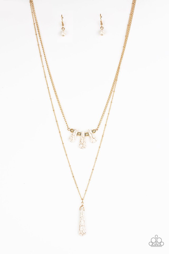 Basic Groundwork - Gold - Paparazzi Necklace Image