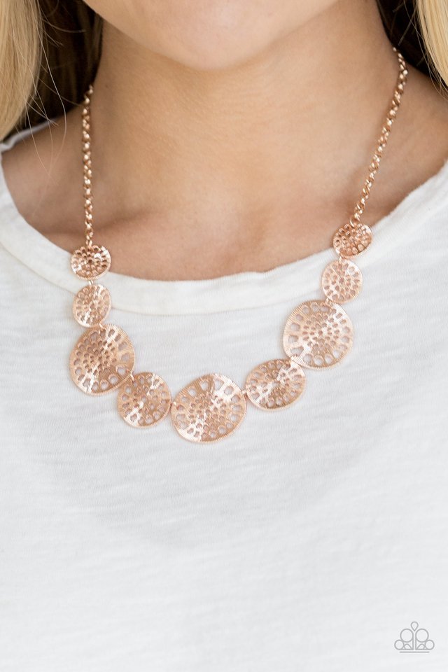 Your Own Free WHEEL - Rose Gold - Paparazzi Necklace Image