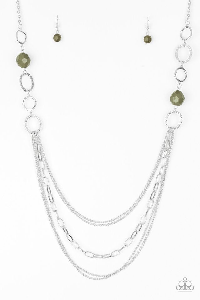 Margarita Masquerades - Green - Paparazzi Necklace Image