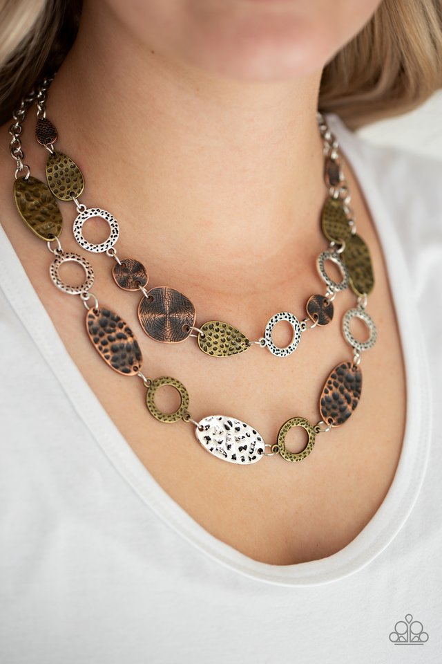Trippin On Texture - Multi - Paparazzi Necklace Image