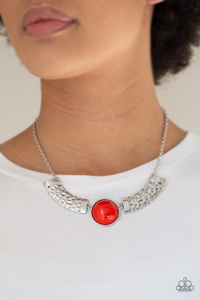 Egyptian Spell - Orange - Paparazzi Necklace Image