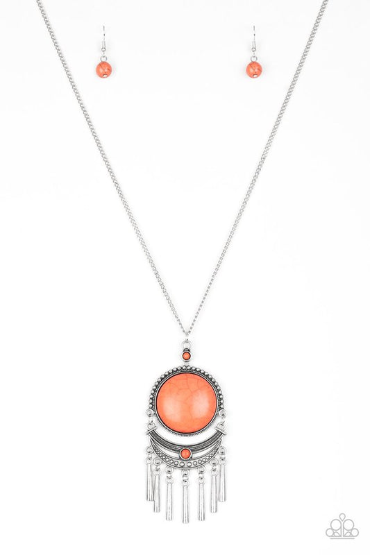 Rural Rustler - Orange - Paparazzi Necklace Image