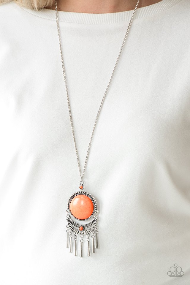 Rural Rustler - Orange - Paparazzi Necklace Image