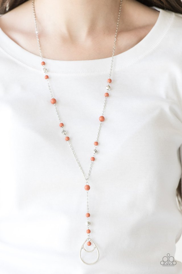 Sandstone Savannahs - Orange - Paparazzi Necklace Image