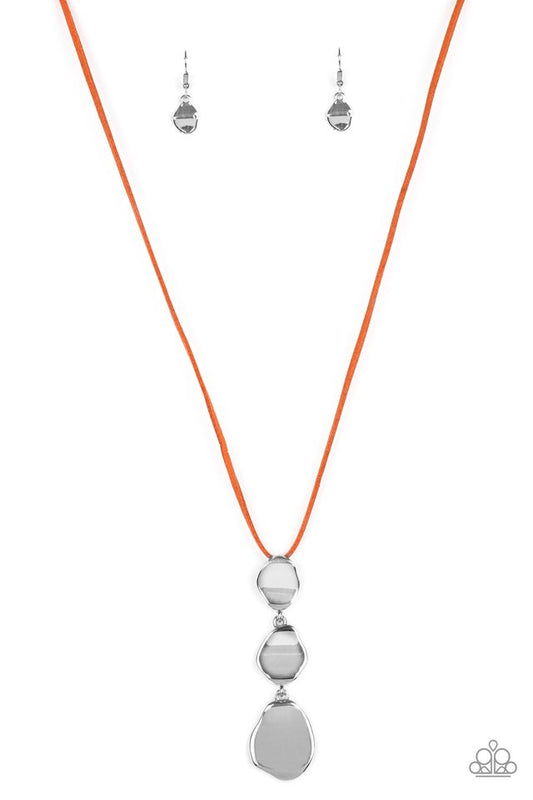 Embrace The Journey - Orange - Paparazzi Necklace Image