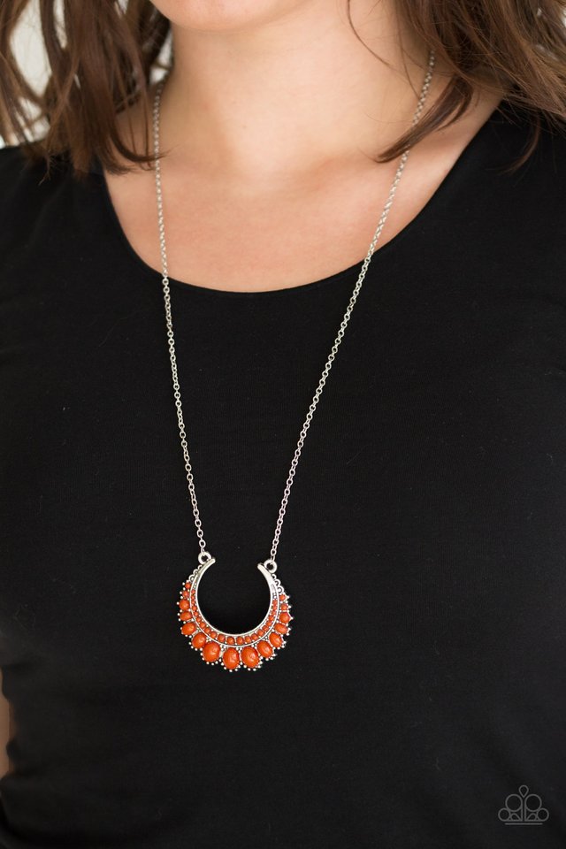 Count To ZEN - Orange - Paparazzi Necklace Image