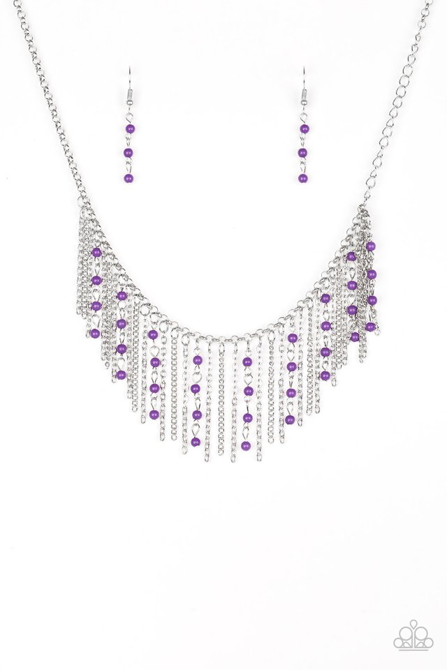 Harlem Hideaway - Purple - Paparazzi Necklace Image
