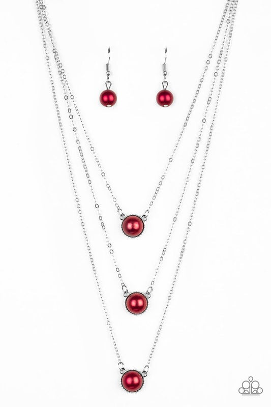 A Love For Luster - Red - Paparazzi Necklace Image