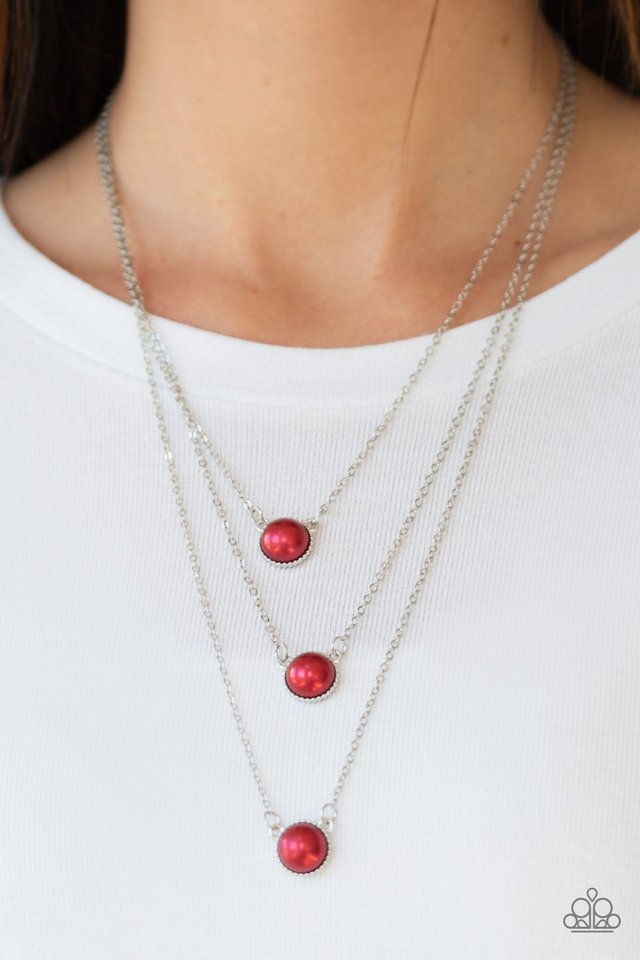 A Love For Luster - Red - Paparazzi Necklace Image