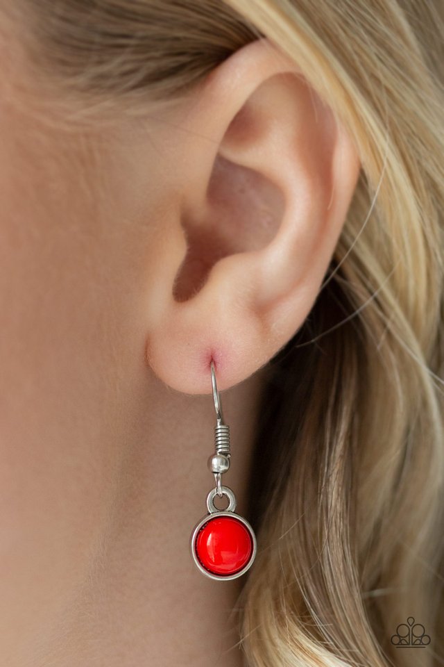 Tide Drifter - Red - Paparazzi Necklace Image