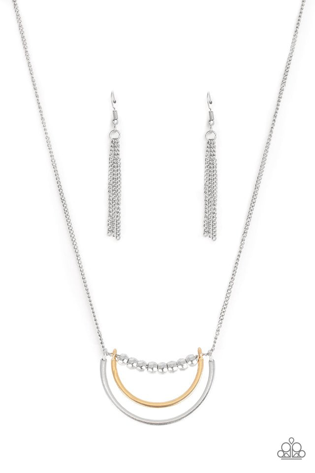 Artificial Arches - Silver - Paparazzi Necklace Image