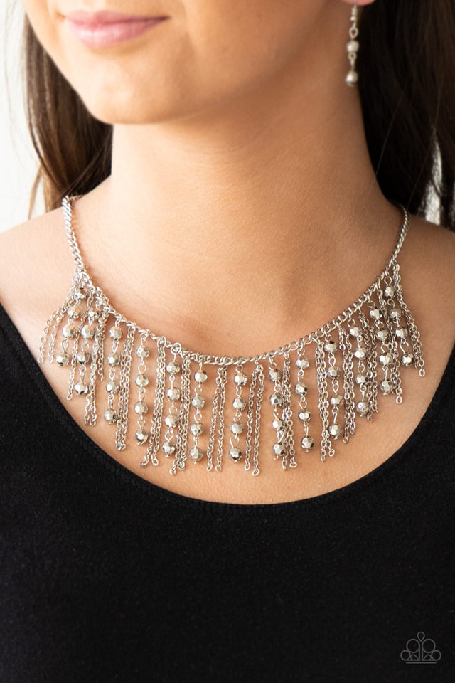 Rebel Remix - Silver - Paparazzi Necklace Image