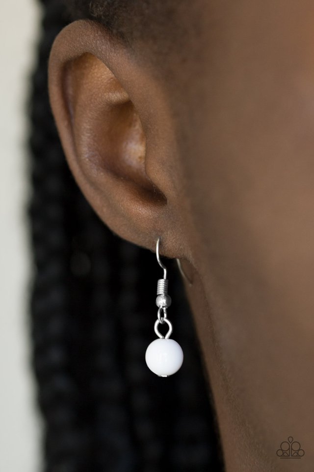 Gypsy Heart - White - Paparazzi Necklace Image