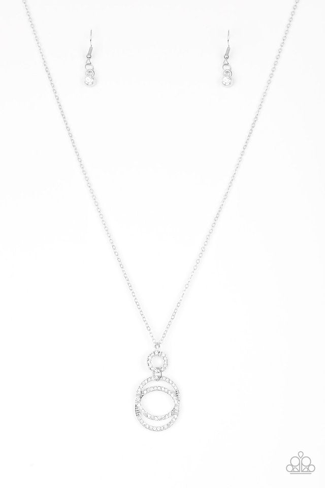 Timeless Trio - White - Paparazzi Necklace Image