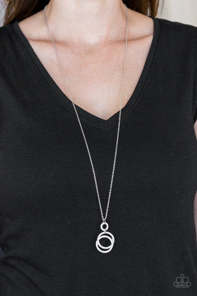 Timeless Trio - White - Paparazzi Necklace Image