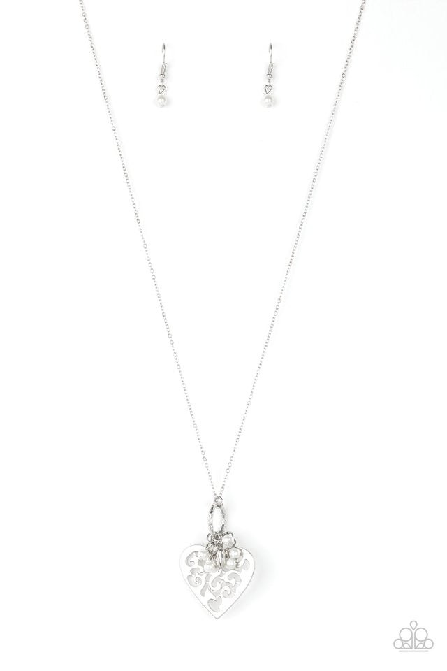 Romeo Romance - White - Paparazzi Necklace Image