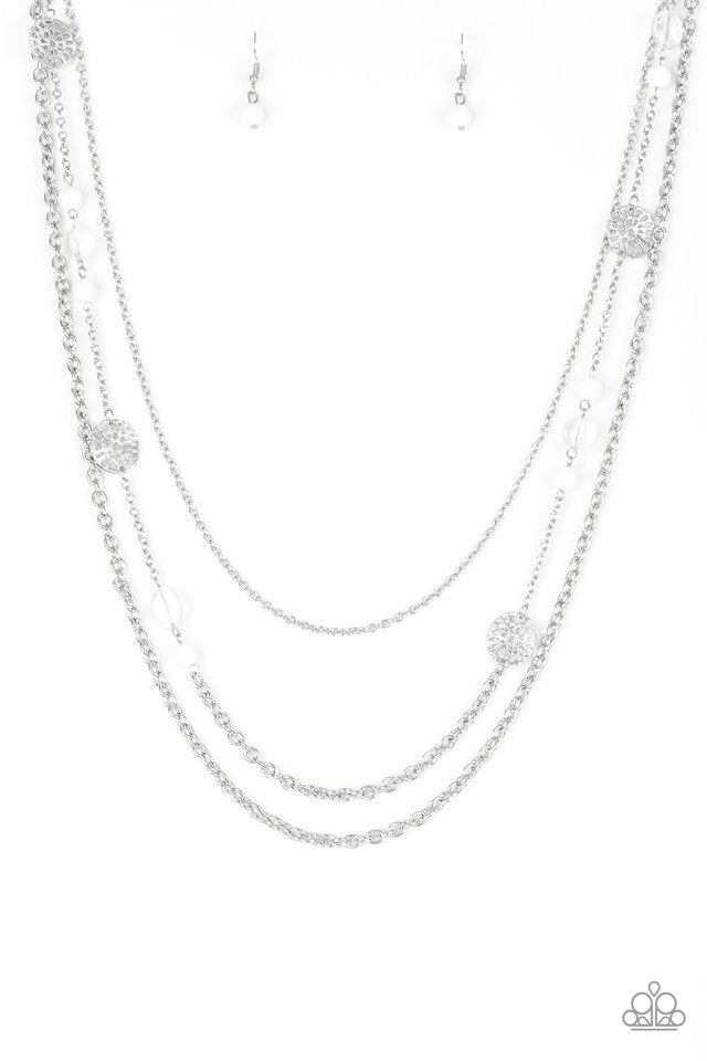 Pretty Pop-tastic! - White - Paparazzi Necklace Image
