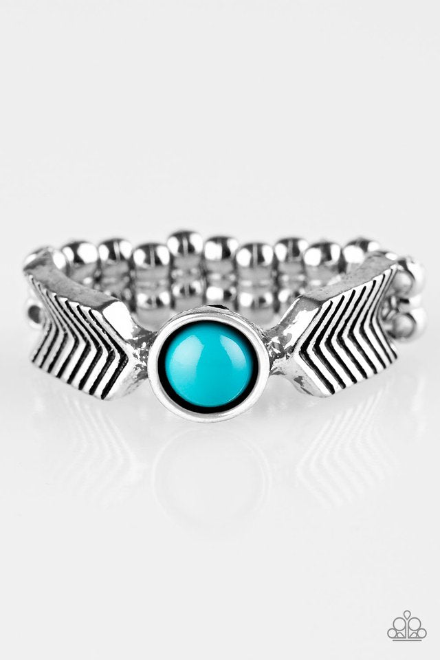 Awesomely ARROW-Dynamic - Blue - Paparazzi Ring Image