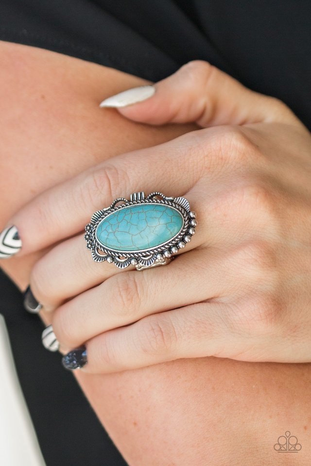 Open Range - Blue - Paparazzi Ring Image