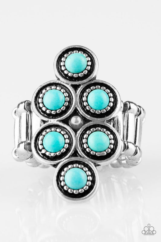 River Rock Rhythm - Blue - Paparazzi Ring Image