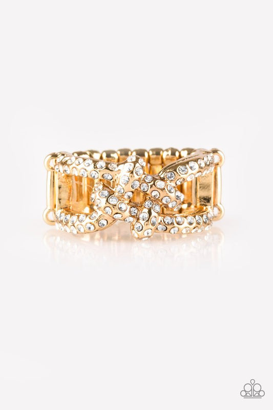 Can Only Go UPSCALE From Here - Gold - Paparazzi Ring Image