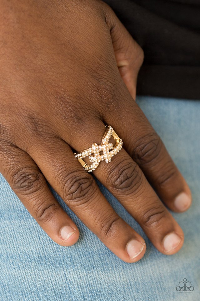 Can Only Go UPSCALE From Here - Gold - Paparazzi Ring Image