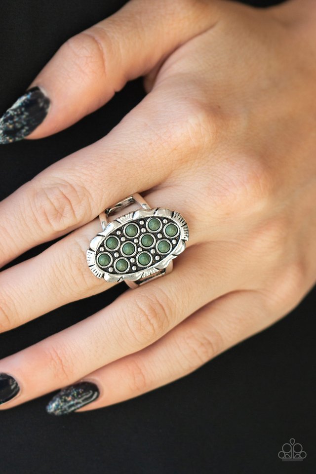 Cactus Garden - Green - Paparazzi Ring Image
