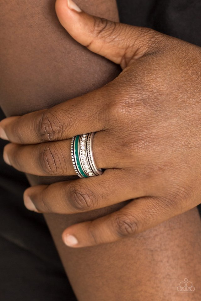 Rich Rogue - Green - Paparazzi Ring Image