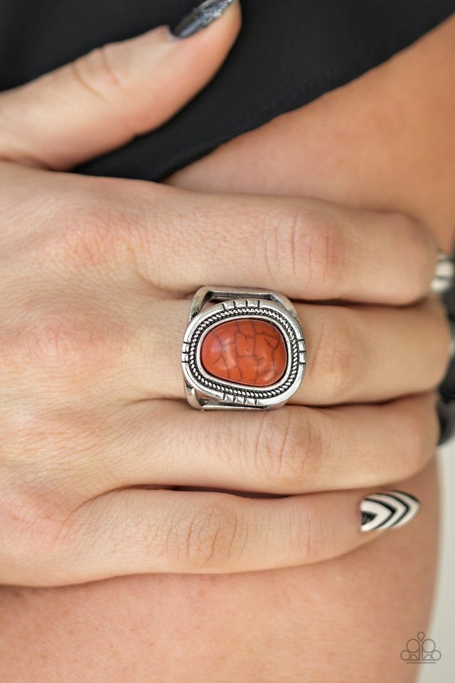 Out On The Range - Orange - Paparazzi Ring Image